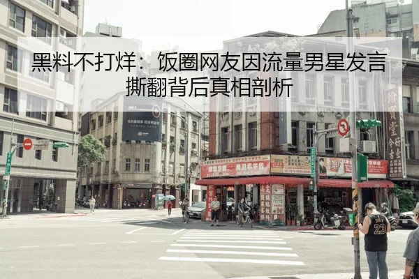 黑料不打烊：饭圈网友因流量男星发言撕翻背后真相剖析